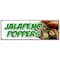 Signmission JALAPENO POPPERS BANNER SIGN fresh hot stuffed deep fried spicy pepper B-72 Jalapeno Poppers - alternate 1